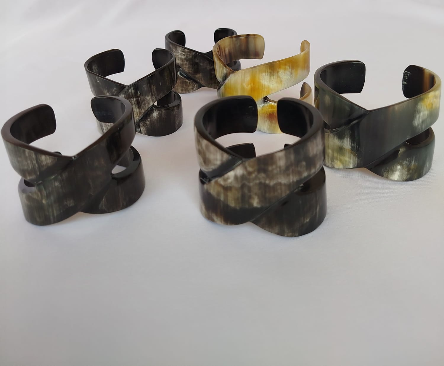 Bracelet coisé en corne de Zébu-Artisanat (3)