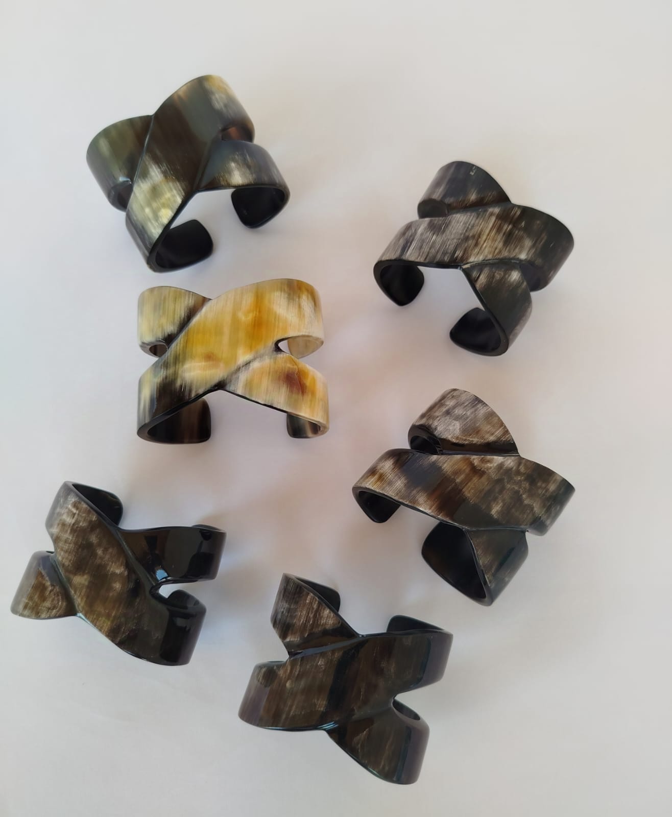 Bracelet coisé en corne de Zébu-Artisanat (4)