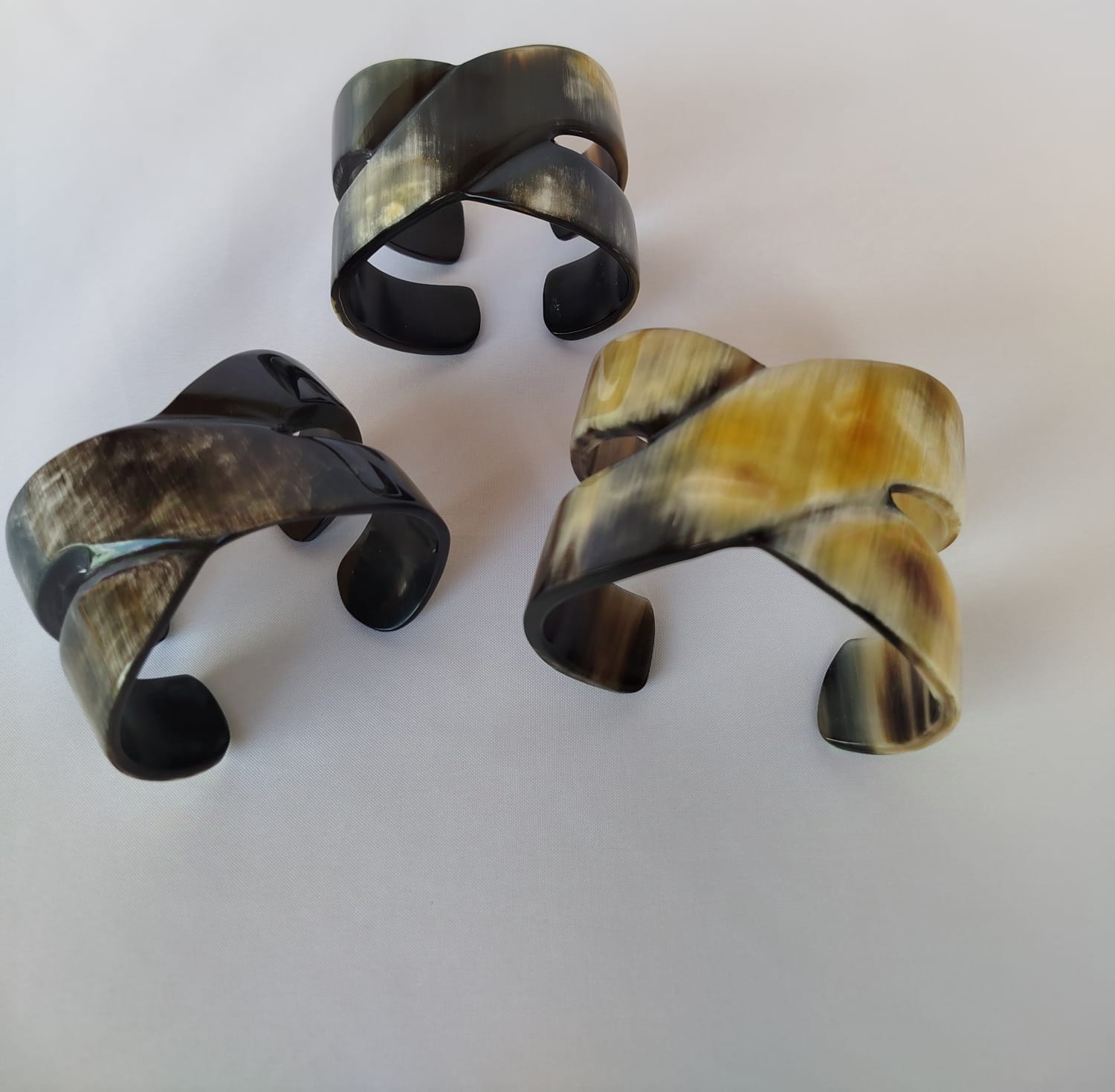 Bracelet coisé en corne de Zébu-Artisanat