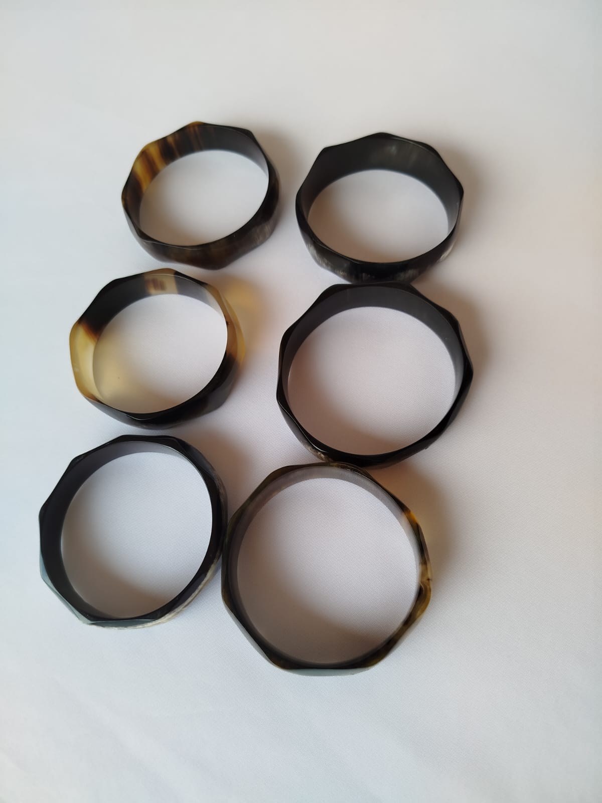 Bracelet facetté en corne de Zébu-Artisanat(5)