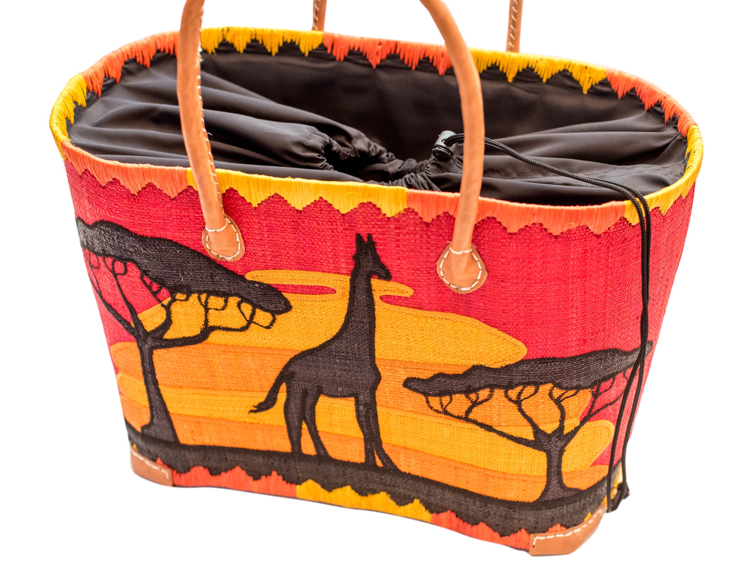 Panier Aravola Motif Savane- Artisanat (2)