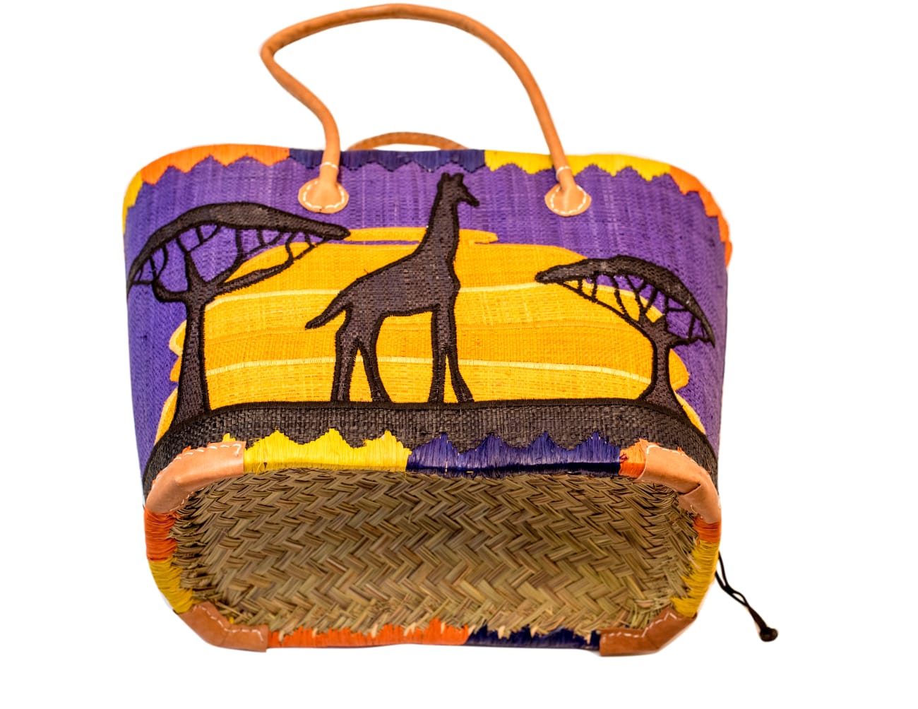 Panier Aravola Motif Savane-Artisanat (3)