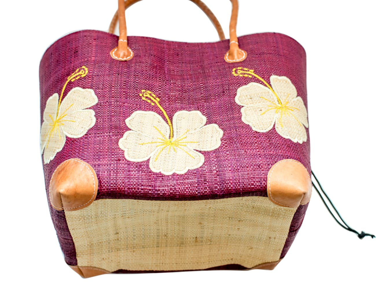 Panier penjy a motif Hibiscus-Artisanat (2)