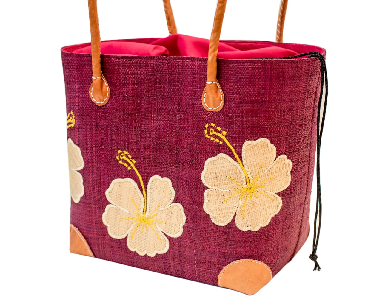 Panier penjy a motif Hibiscus-Artisanat (3)