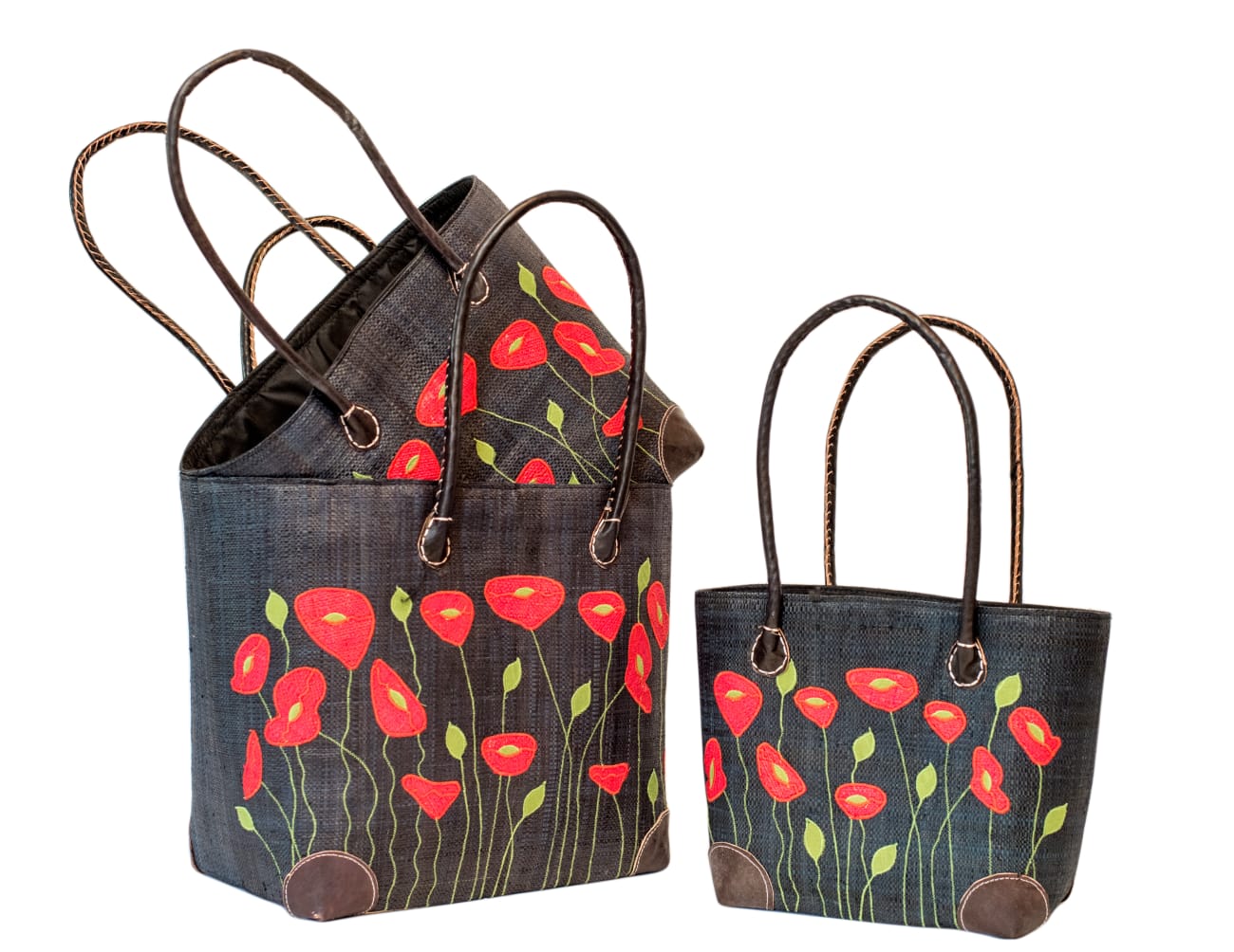 Panier -Penjy-Coquelicot – Artisanat 1