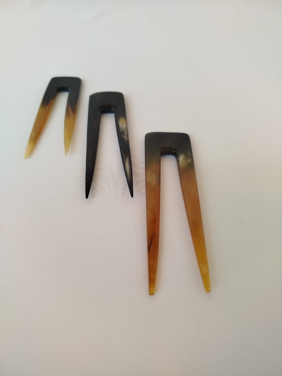Pique cheveux deux dents tête carré Artisanat (3)