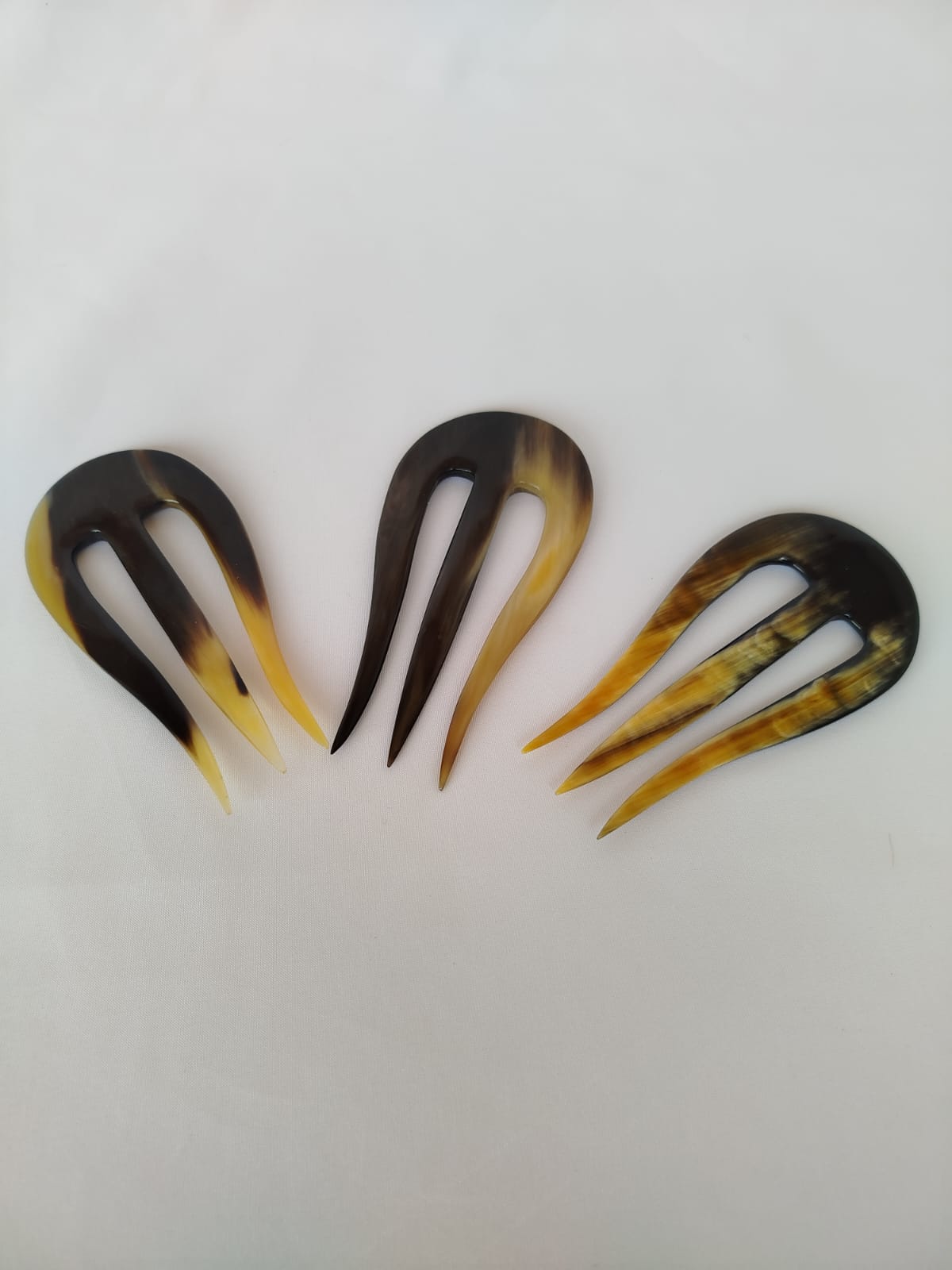 Pique cheveux tri dents tête arrondi Artisanat (5)