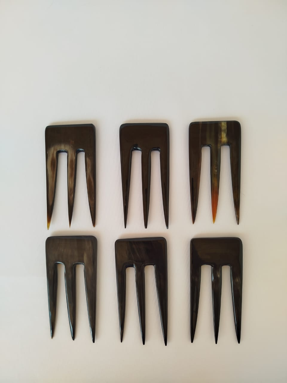 Pique cheveux tri dents tête carré Artisanat (2)