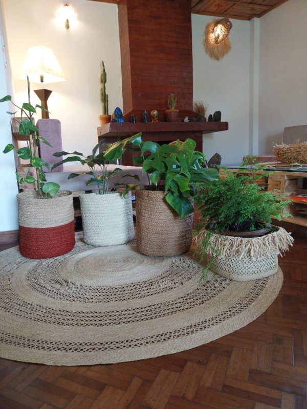 Caches-pots raphia
