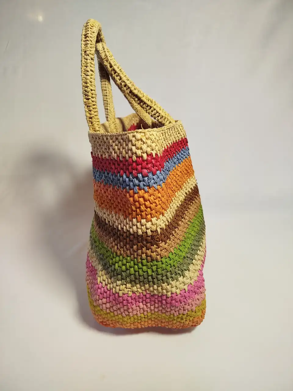 Sac Raphia Arc en ciel (1)