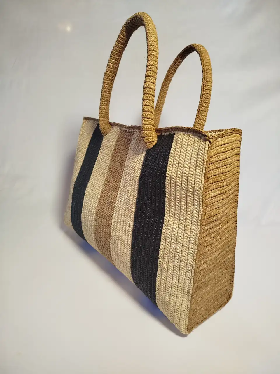 Sac Raphia Rayure (6)