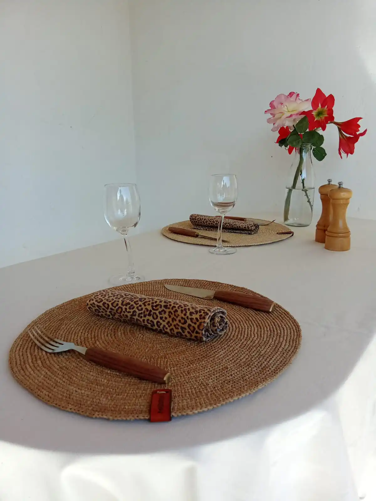 set de table raphia 2