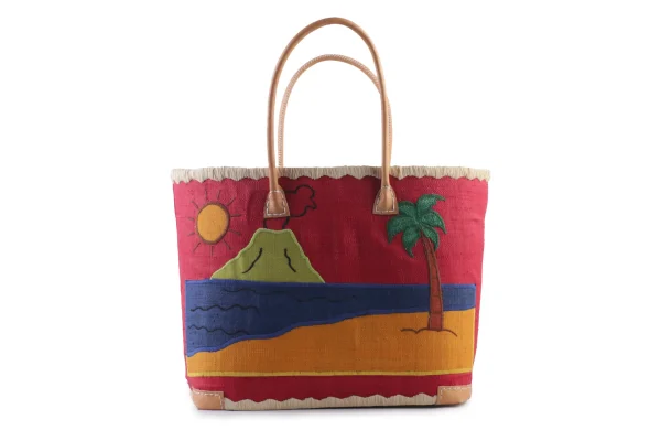 Panier Aravola à motif Volcan